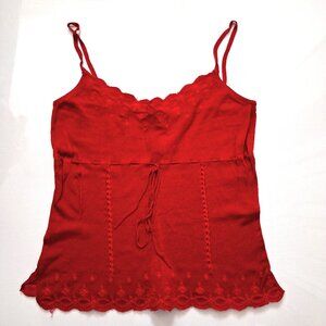 Mango Red Knit Cami Top
